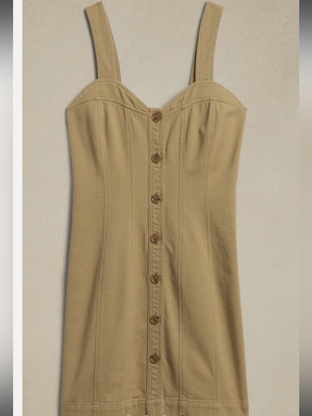 Banana Republic denim seamed mini dress 10 - Picture 3 of 10